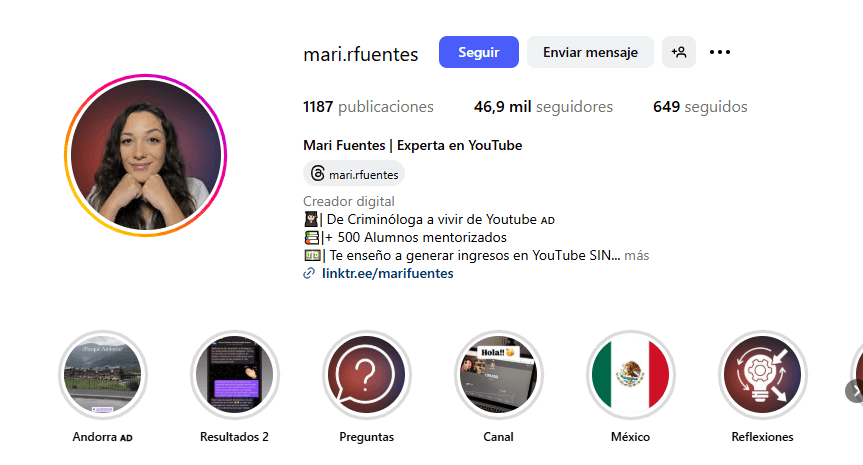 curso monetizatube de Mari Fuentes