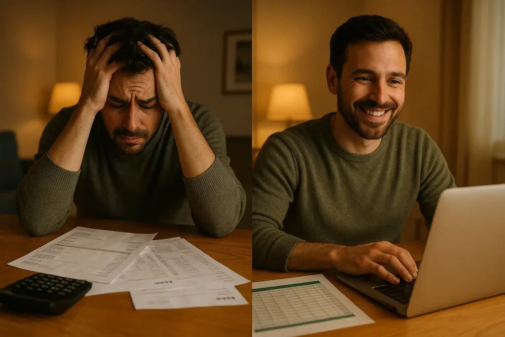 triste-feliz Historias reales de alumnos del Método Rico que mejoraron su economía aplicando el curso