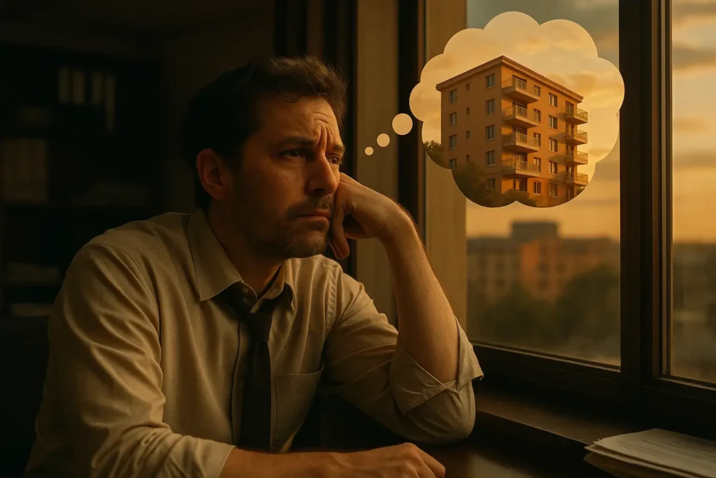 soñando-libertad-inmobiliaria Profesional soñando con dejar su trabajo para vivir de rentas mediante inversión inmobiliaria