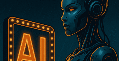 imagen destacada del artículo sobre películas de IA en el cine