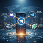 Ecosistema de dark social con Telegram, Discord y WhatsApp para crear comunidades privadas y aumentar conversiones en marketing de afiliación