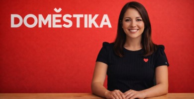 Emprendedora de éxito contemplando el mar desde su casa representando libertad financiera gracias a negocio online